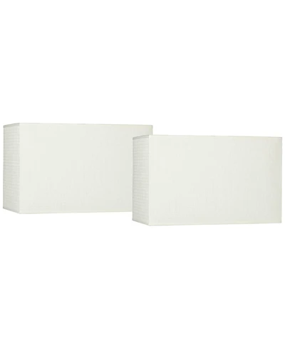 Springcrest Set of 2 Rectangular Lamp Shades 16" x 8" x 10" High