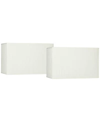 Springcrest Set of 2 Rectangular Lamp Shades 16" x 8" x 10" High