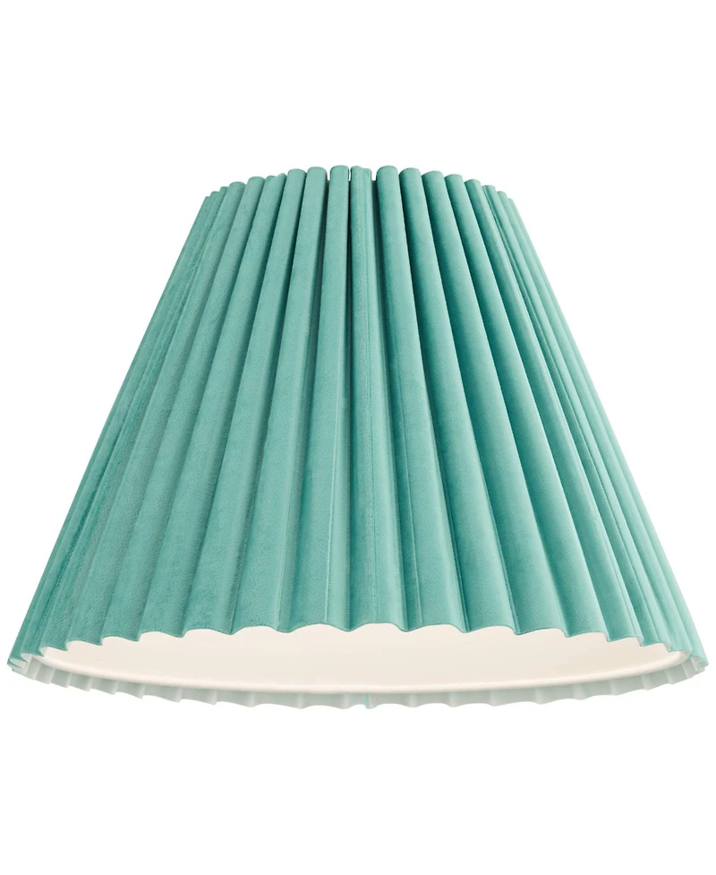 Springcrest Arc Pleated Spider Lamp Shade Replacement, 7" x 15" x 10" Slant
