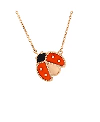 Pre-Owned Van Cleef & Arpels Lucky Spring Open Wings Ladybug Pendant Necklace