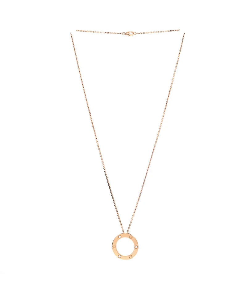 Pre-Owned Cartier 3 Diamonds Love Pendant Necklace