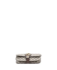 Pre-Owned Gucci Blondie Flap Pocket Belt Bag Gg Coated Canvas