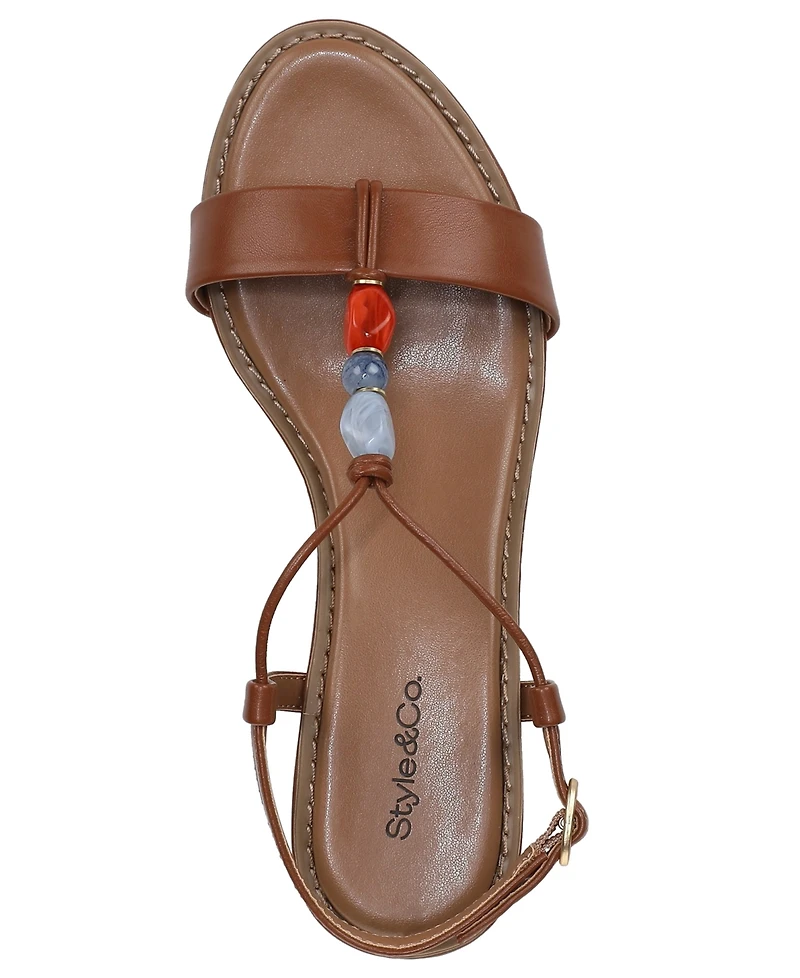 Style & Co Women's Blancaa Block Heel Stone Dress Sandals, Macy's Exclusive