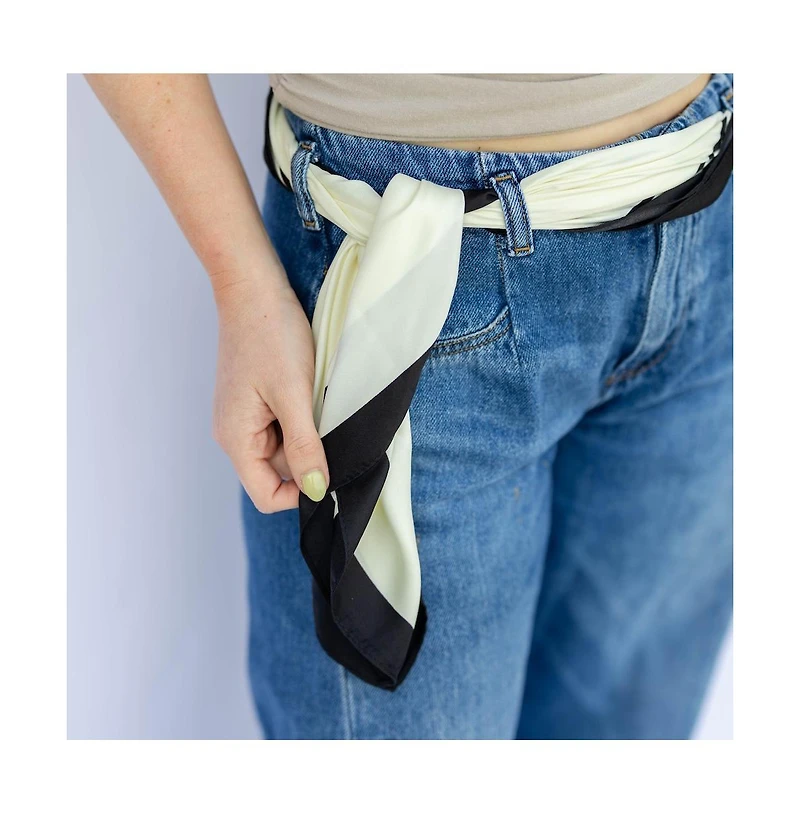 Headbands of Hope Women's Satin Abstract Line Headscarf