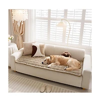 FunnyFuzzy Soft Flannel Breathable Sofa Seat Pad