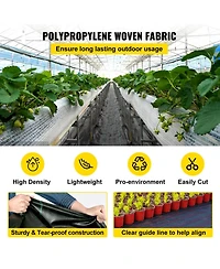 Sugift Weed Control Fabric 6ft x 300ft, Heavy Duty Geo Textile Fabric for Yard
