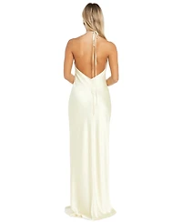 Morgan & Company Juniors' Halter-Neck Slip Dress