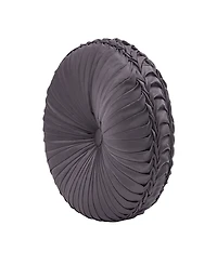 Five Queens Court Manchester Tufted Round Decorative Pillow, 15" x 15"