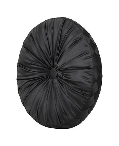 Five Queens Court Harriman Tufted Round Decorative Pillow, 15" x 15"