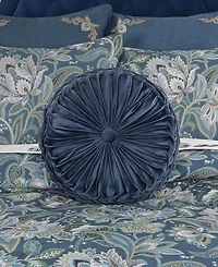 Five Queens Court Michaela Tufted Round Decorative Pillow, 15" x 15"