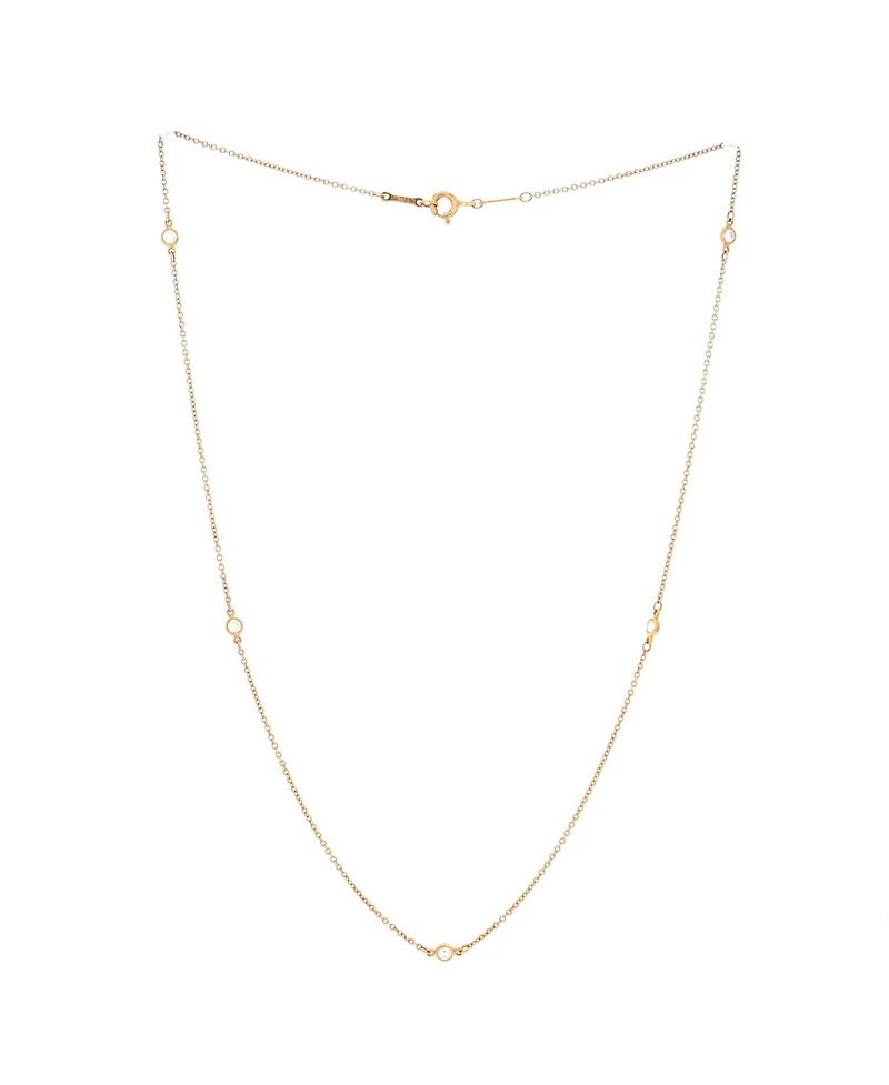 Pre-Owned Tiffany & Co Elsa Peretti Diamonds By The Yard 5 Stone Necklace