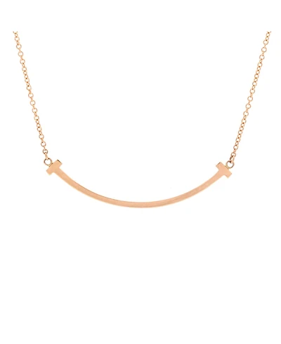 Pre-Owned Tiffany and Co T Smile Pendant Necklace