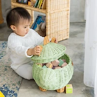 Momiji Dinosaur Handcrafted Rattan Storage Basket
