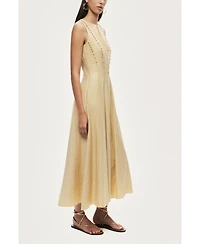 Nocturne Women's Sleeveless Textured Midi Dress