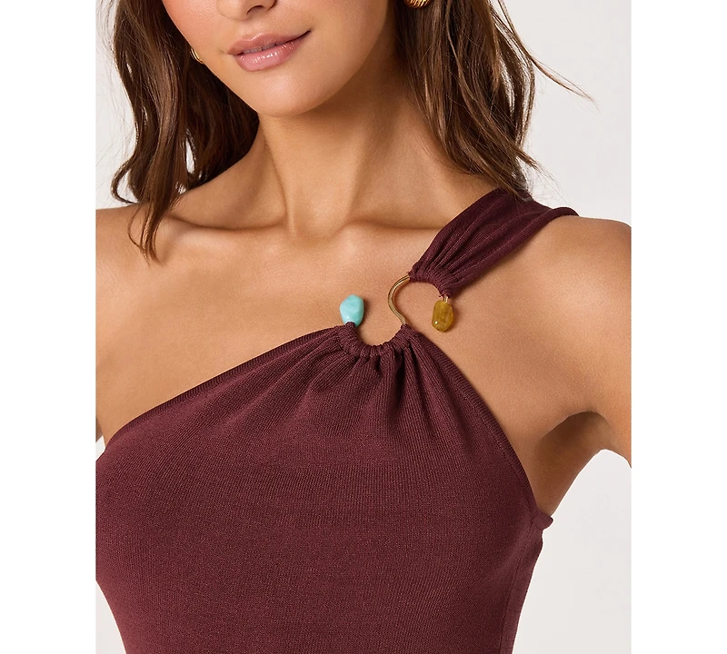 Astr the Label Women's Sleeveless One-Shoulder Bodycon Dress