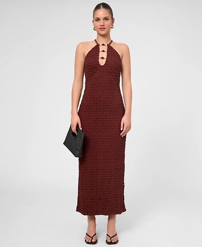 Rachel Roy Women's Aitana Crochet Midi Dress