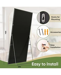 Antok Full Length Mirror 58"x18" Oversized Floor