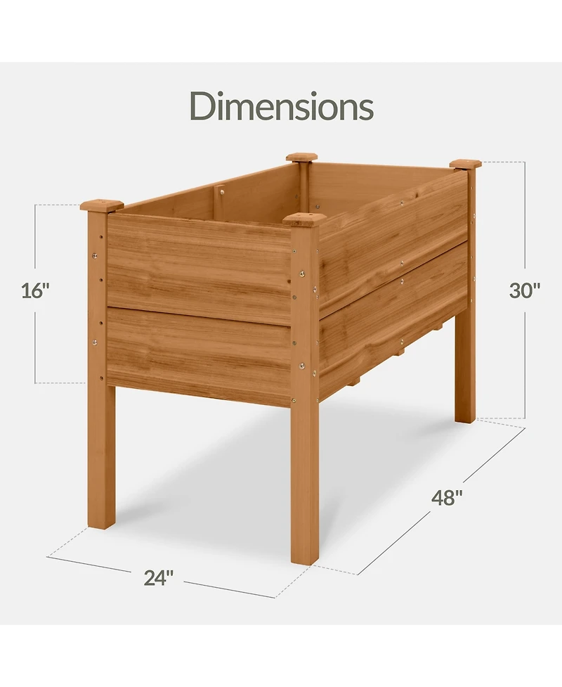 Best Choice Products Raised Garden Bed, Extra Deep 16" Depth