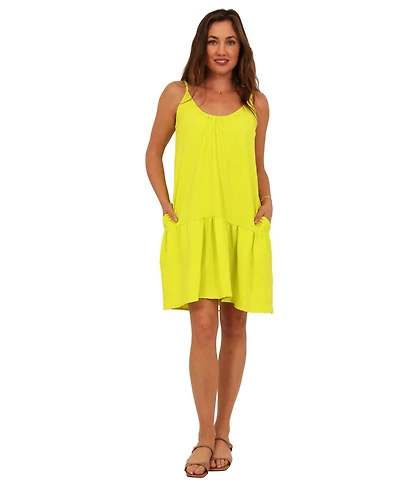 24seven Comfort Apparel Women's Scoop Neck Dress