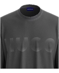 Hugo Boss Nenzyon Hybrid-Sleeve Logo T-Shirt