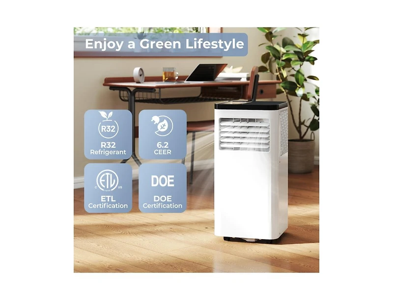 Mecale 8000 Btu Portable Air Conditioner 3-in-1 Floor Ac Unit for Room