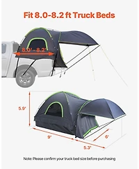 Mecale Truck Bed Tent for 8.0 to 8.2 Ft Pickup with Awning Rainfly