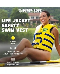 Trc Recreation Super Soft Xs Life Jacket Vinyl Coated Foam Swim Vest