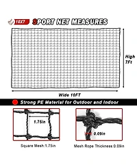 Aoligeijs Baseball Softball Backstop Nets,Sports Net,Sports Netting Barrier,Sports Netting for Backyard,Twisted Knotted Pe Net