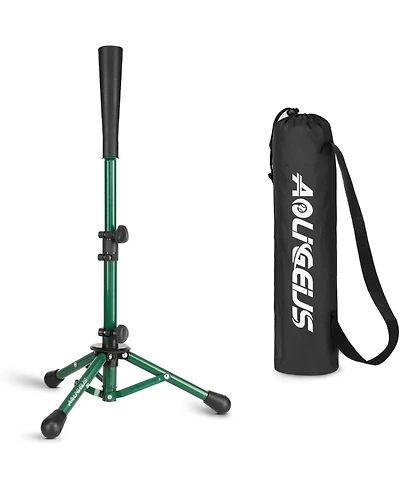 Aoligeijs Baseball Tee Batting Tee Softball Tee Portable Travel Hitting Tee,Easy Adjustable Height,Stable Tripod Stand