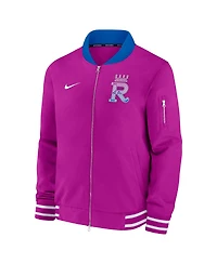 Nike Men's Purple Kansas City Royals 2026 Connect Authentic Collection Relaxed Full-Zip Bomber Jacket