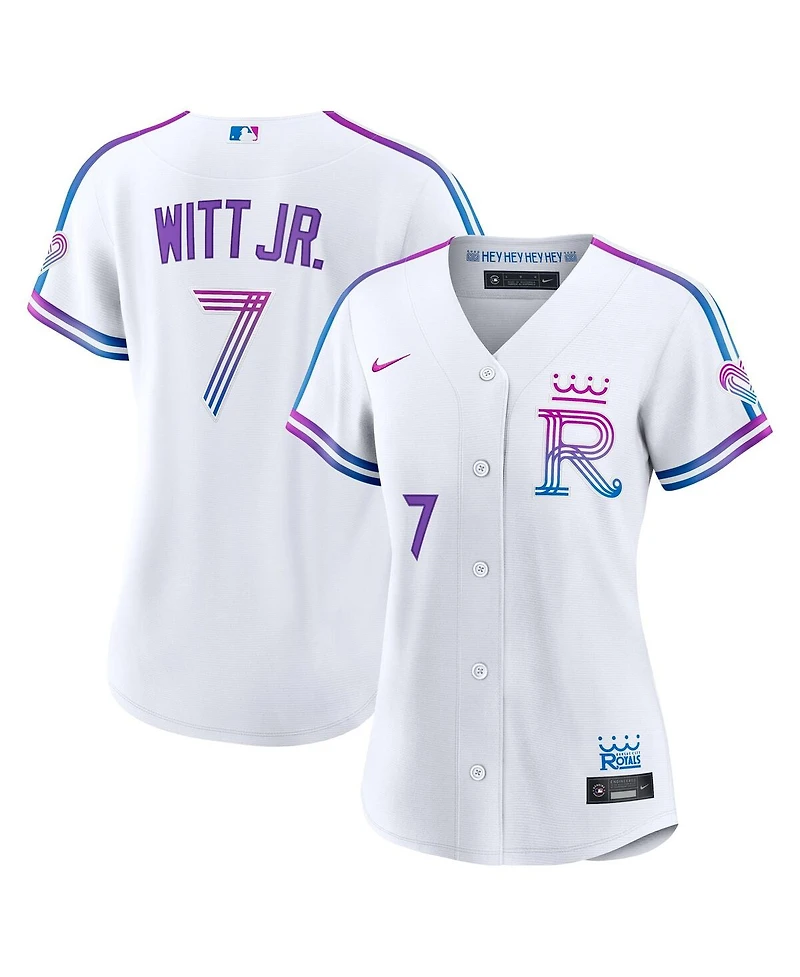 Nike Women's Bobby Witt Jr. White Kansas City Royals 2026 Connect Stadium Jersey