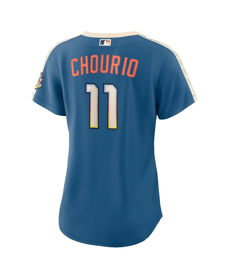 Nike Women's Jackson Chourio Mineral Blue Milwaukee Brewers 2026 City Connect Stadium Jersey