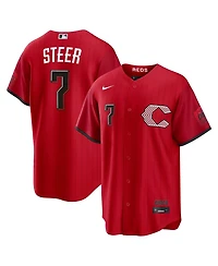 Nike Men's Spencer Steer Red Cincinnati Reds 2026 City Connect Stadium Jersey