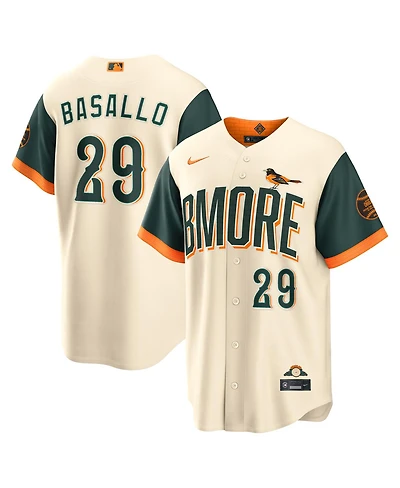 Nike Men's Samuel Basallo Natural Baltimore Orioles 2026 City Connect Stadium Jersey