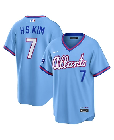 Nike Men's Ha-Seong Kim Powder Blue Atlanta Braves 2026 City Connect Stadium Jersey