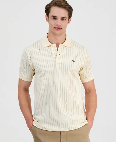 Lacoste Men's Print Stripe Polo Shirt