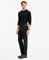 The Men's Store Men's Modern-Fit Black 100% Wool Suit Separate Pants, Macy's Exclusive