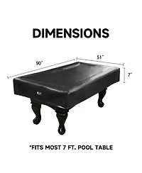 Gse Games & Sports Expert 7' Heavy Duty Leatherette Pool Table Covers, Waterproof Tearproof Cover for