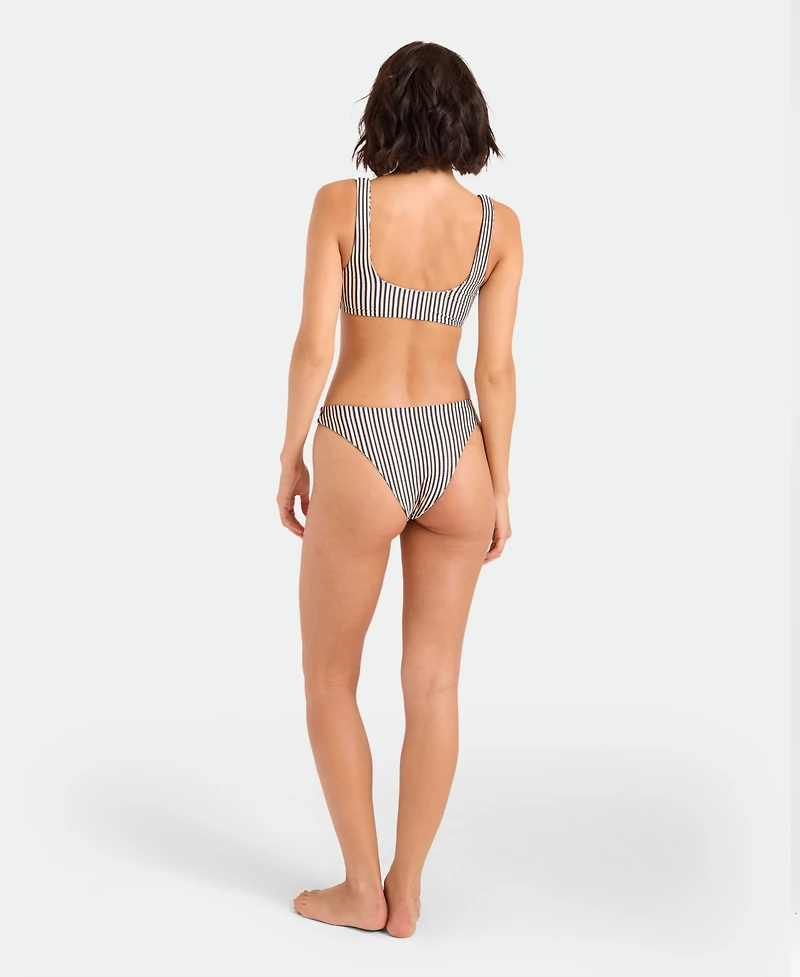 Volcom Women's Tropical Print Reversible Scoop Neck Bikini Top