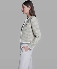 Bcbg Women's Crewneck Open-Front Jacket