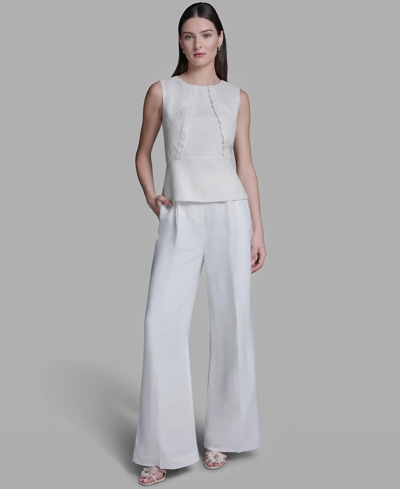 Bcbg Women's Sleeveless Crewneck Top