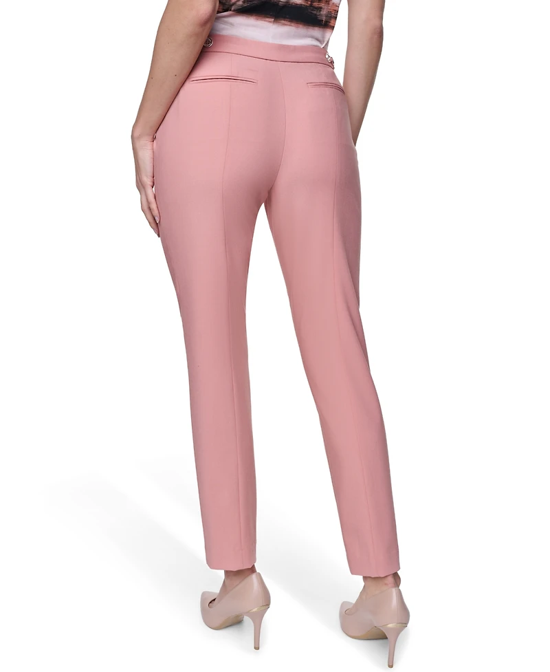 Calvin Klein Women's Mid Rise Ankle Length Tapered Pants
