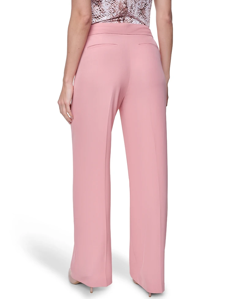 Calvin Klein Women's Mid Rise Full Length Relaxed Pants