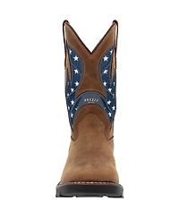 Georgia Boot Men's Carbo-Tec Flx 11" Patriotic Pull-On Work Boot