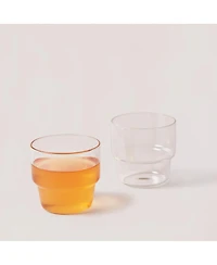 Fleck, Stackable Glass Tumbler - set of 4