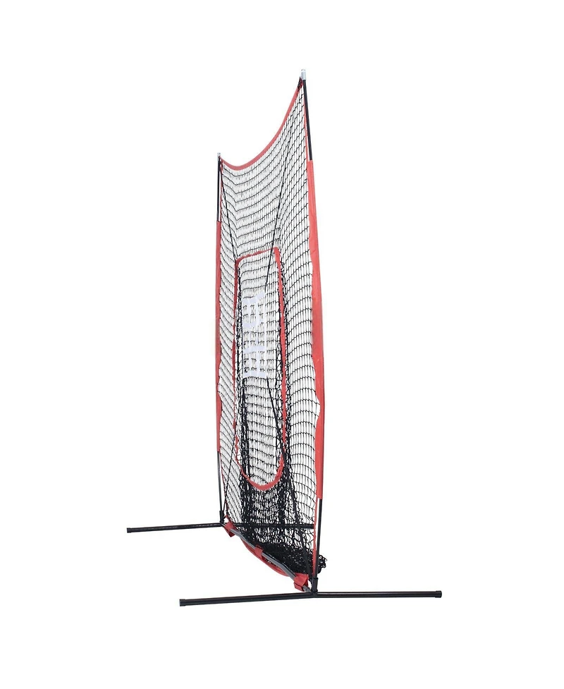 Mecale Baseball Softball Practice Net with Bow Frame and Carry Bag