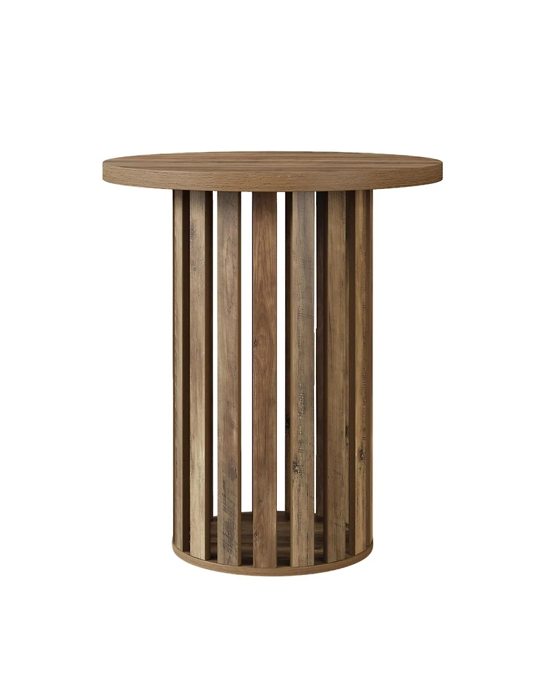 Tribesigns Round Bar Table, 37.4" High Bistro Pub Table for Home Bar, Dining Room, Party, Cocktail, Living Room, Small Space