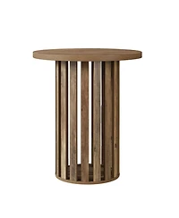 Tribesigns Round Bar Table, 37.4" High Bistro Pub Table for Home Bar, Dining Room, Party, Cocktail, Living Room, Small Space