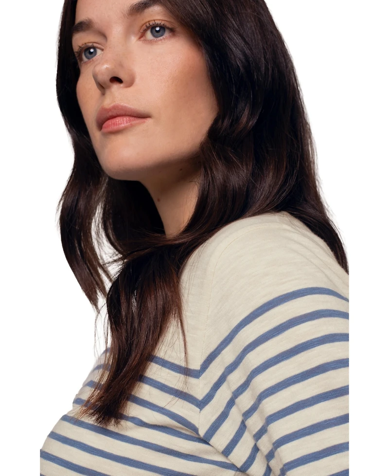 Celtic & Co. Women's Stripe Sleeve T-shirt