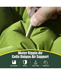 Gnuadz 2 Person Self Inflating Sleeping Pad with Pillow Foot Pump Camping Outdoor Recreation Gear